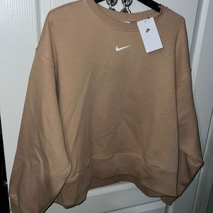 NEW Nike tan sweater